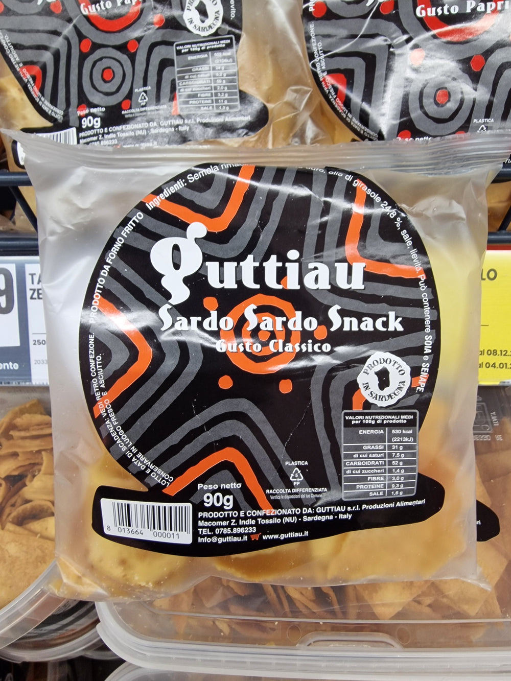 Snack: Sfoglie di Pane Guttiau Gusto Classico