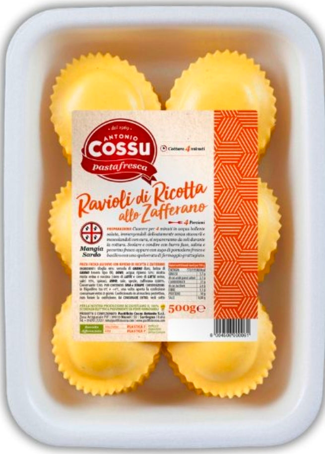 Saffron Ricotta Ravioli